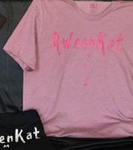 Load image into Gallery viewer, Fuchsia (Pinkish/Purple) QweenKat T Shirt w/ pink logo
