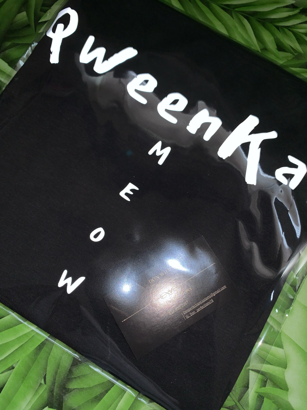 Black QweenKat T-Shirt w/ white logo